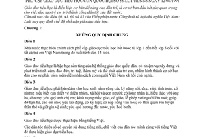 Luật Phổ cập giáo dục tiểu học 1991 56-LCT/HĐNN8