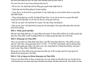 Hiệp định riêng hỗ trợ tăng cường quản lý bằng pháp luật ở Việt Nam giữa Việt Nam Thuỵ Điển 1991
