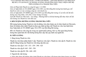 Thông tư liên tịch 2-TT-LB hướng dẫn tiền lương Thanh tra viên