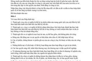 Hiệp định khuyến khích bảo hộ đầu tư giữa Việt Nam Thái Lan 1991