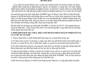 Hướng dẫn liên ngành 01-BH/CSND/91 bảo hiểm trách nhiệm dân sự chủ xe cơ giới