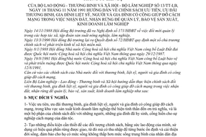 Thông tư liên tịch 13/TT-LB hướng dẫn chính sách ưu tiên ưu đãi thương binh gia đình liệt sỹ gia đình có công cách mạng quản lý bảo vệ lâm nghiệp