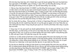 Chỉ thị 393-CT triển khai Quy chế thành lập giải thể doanh nghiệp Nhà nước