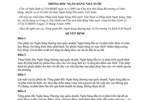 Quyết định 220/QĐ-NH cho Ngân hàng thương mại quốc doanh phát hành Kỳ phiếu Ngân hàng có mục đích