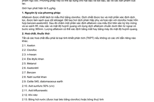 Tiêu chuẩn Việt Nam TCVN 5617:1991 về ngũ cốc - phương pháp xác định aflatoxin do Ủy ban Khoa học Nhà nước ban hành