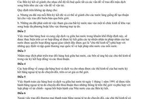 Hiệp định thương mại thanh toán giữa Việt Nam Rumani 1991