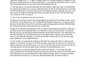 Chỉ thị 52/CT-UB tổ chức lại hệ thống hợp tác xã mua bán thành phố Hồ Chí Minh