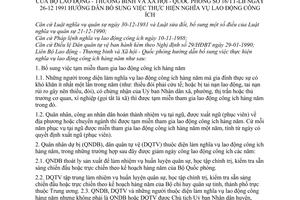 Thông tư liên tịch 16/TT-LB bổ sung nghĩa vụ lao động công ích