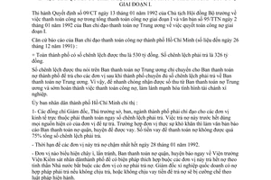 Chỉ thị 04/CT-UB giải quyết chênh lệch phải trả thanh toán công nợ giai đoạn 1