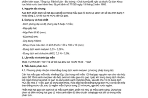 Tiêu chuẩn Việt Nam TCVN 5645:1992 về gạo - phương pháp xác định mức xát do Ủy ban Khoa học và Nhà nước ban hành