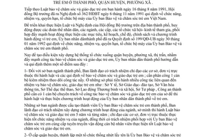 Chỉ thị 07/CT-UB tổ chức bộ máy hoạt động ủy ban bảo vệ chăm sóc trẻ em thành phố, quận huyện, phường xã