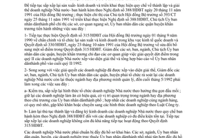 Chỉ thị 08/CT-UB năm 1992 thực hiện Quy chế thành lập giải thể doanh nghiệp nhà nước