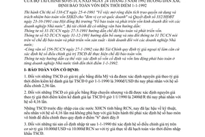 Thông tư 05-TC/CNXD hướng dẫn xác định bảo toàn vốn đến thời điểm 1/1/1992