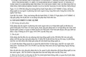 Thông tư liên bộ 07-TT/LB cấp giấy phép, thu lệ phí (người, phương tiện hoạt động nghề cá nước ngoài) sử dụng tiền phạt