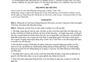 Nghị định 112-HĐBT chức năng, nhiệm vụ, quyền hạn và tổ chức Bộ máy của Thông Tấn xã Việt Nam