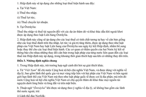 Hiệp định tránh đánh thuế hai lần giữa Việt Nam Ôxtrâylia 1992