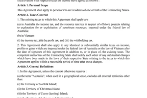 Agreement for the avoidance of double taxation and the prevention of fiscal evas