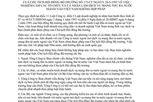 Chỉ thị 175-CT nghiêm cấm tổ chức cá nhân làm dịch vụ mang thư ra nước ngoài vào Việt Nam không hợp pháp