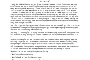 Chỉ thị 25/CT-UB kiểm kê quỹ nhà cửa thuộc nhà nước quản lý địa bàn thành phố Hồ Chí Minh