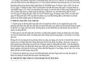 Thông tư liên bộ 38/TTLT chế độ quản lý tài chính ngành quản lý đất đai