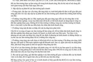 Chỉ thị 12-TCLĐ đổi mới tổ chức quản lý lâm trường quốc doanh