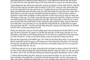 Chỉ thị 15/CT-UB năm 1992 đẩy mạnh hoạt động sáng kiến sáng tạo Bến Tre