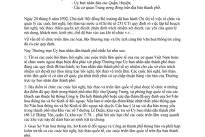 Quyết định 3750/UB thi hành các quy định tổ chức hội thảo, hội nghị và triển lãm quốc tế