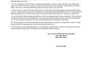 Chỉ thị 39/CT-UB quản lý hình thức quảng cáo pano ngoài trời