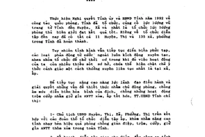 Chỉ thị 27/CT-UB 1992 tổ chức diễn tập phòng chống gián điệp trộm cướp An Giang