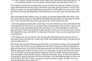 Chỉ thị 13-TTg tăng cường chỉ đạo thực hiện chủ trương cấm nhập khẩu lưu thông thuốc lá nước ngoài thị trường nước ta