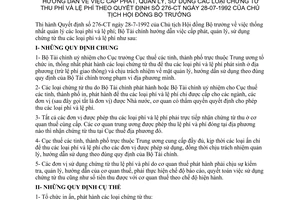 Thông tư 63-TC/TCT hướng dẫn cấp phát, quản lý, sử dụng chứng từ thu phí lệ phí theo Quyết định 276-CT