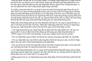 Chỉ thị 08/CT-NH1 cho vay ngoại tệ đối với các tổ chức kinh tế trong nước 1992