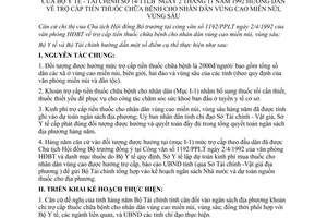 Thông tư 14/TTLB hướng dẫn trợ cấp tiền thuốc chữa bệnh nhân dân vùng cao miền núi vùng sâu