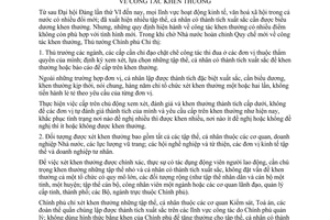 Chỉ thị 46/TTg công tác khen thưởng