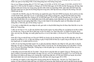 Chỉ thị 26/CT-UB 1992 thi hành 01/TTg quản lý xuất nhập khẩu lưu thông hàng hoá Bến Tre