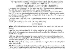 Quyết định 159-QĐ  thống nhất sử dụng đơn vị dung tích (lít, m3) trong giao nhận và hạch toán xăng dầu