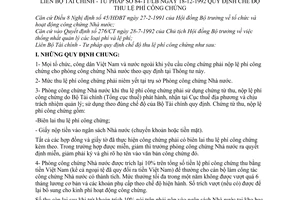 Thông tư liên bộ 84-TT/LB quy định chế độ thu lệ phí công chứng