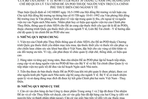 Thông tư liên bộ 86-LB/TT hướng dẫn quản lý tài chính đề án POD thuộc viện trợ Chính phủ Thuỵ Điển cho ngành y tế