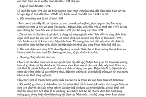 Công văn 259TCT/TNN lập sổ và thu thuế đất 1994