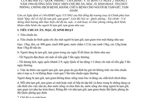 Thông tư 01/TT hướng dẫn chế độ ăn mặc ở sinh hoạt tổ chức phòng chống dịch bệnh khám chữa bệnh người bị tạm giam giữ