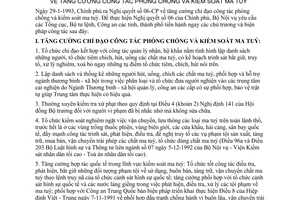 Chỉ thị 07-BNV(12) tăng cường công tác phòng chống kiểm soát ma tuý