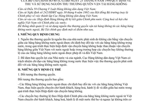 Thông tư 40-TC/GTBĐ quy định thu sử dụng nguồn thu thương quyền vận tải hàng không