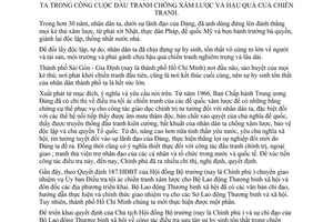 Chỉ thị 17/CT-UB-VX công tác điều tra, sưu tập hy sinh tổn thất nhân dân ta công cuộc đấu tranh chống xâm lược hậu quả chiến tranh