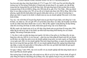 Chỉ thị 235-TTg đẩy mạnh tổng thanh toán xử lý nợ giai đoạn II