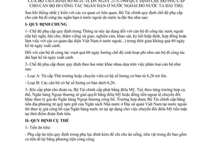 Thông tư 44-TC/TCĐN chế độ phụ cấp cán bộ đi công tác ngắn hạn ở nước ngoài do nước ta đài thọ