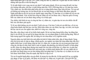 Chỉ thị 38-CT/TW 1994 tăng cường công tác bảo vệ chăm sóc giáo dục trẻ em