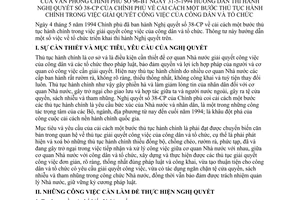 Thông tư 96-BT cải cách thủ tục hành chính giải quyết công việc dân tổ chức