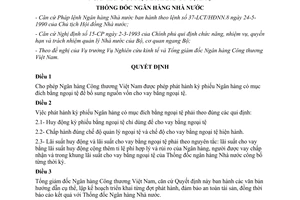 Quyết định 115/QĐ-NH1 cho phép Ngân Hàng Công Thương Việt Nam phát hành kỳ phiếu ngân hàng
