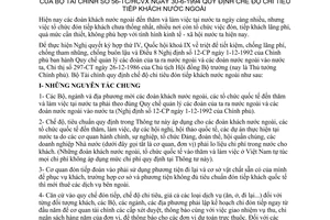 Thông tư 56-TC/HCVX quy định chi tiêu tiếp khách nước ngoài