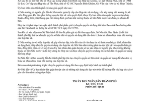 Công văn 2920/UB-QLĐT bán nhà xưởng các hợp tác xã tiểu thủ công nghiệp giải thể